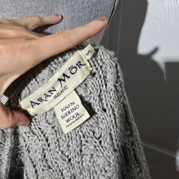 ARAN MOR wool Knit Duster Zip Up - Picture 5 of 5